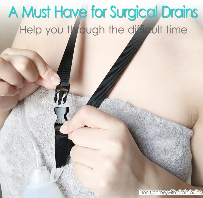 HapiPoppy 2 Pack Shower Lanyard for Mastectomy Drain Holder JP Drainage/Breast Cancer/Bilateral/Unilateral/Abdominal Debridement/Tummy Tuck Patients, After-Surgery Recovery Management - Image 3